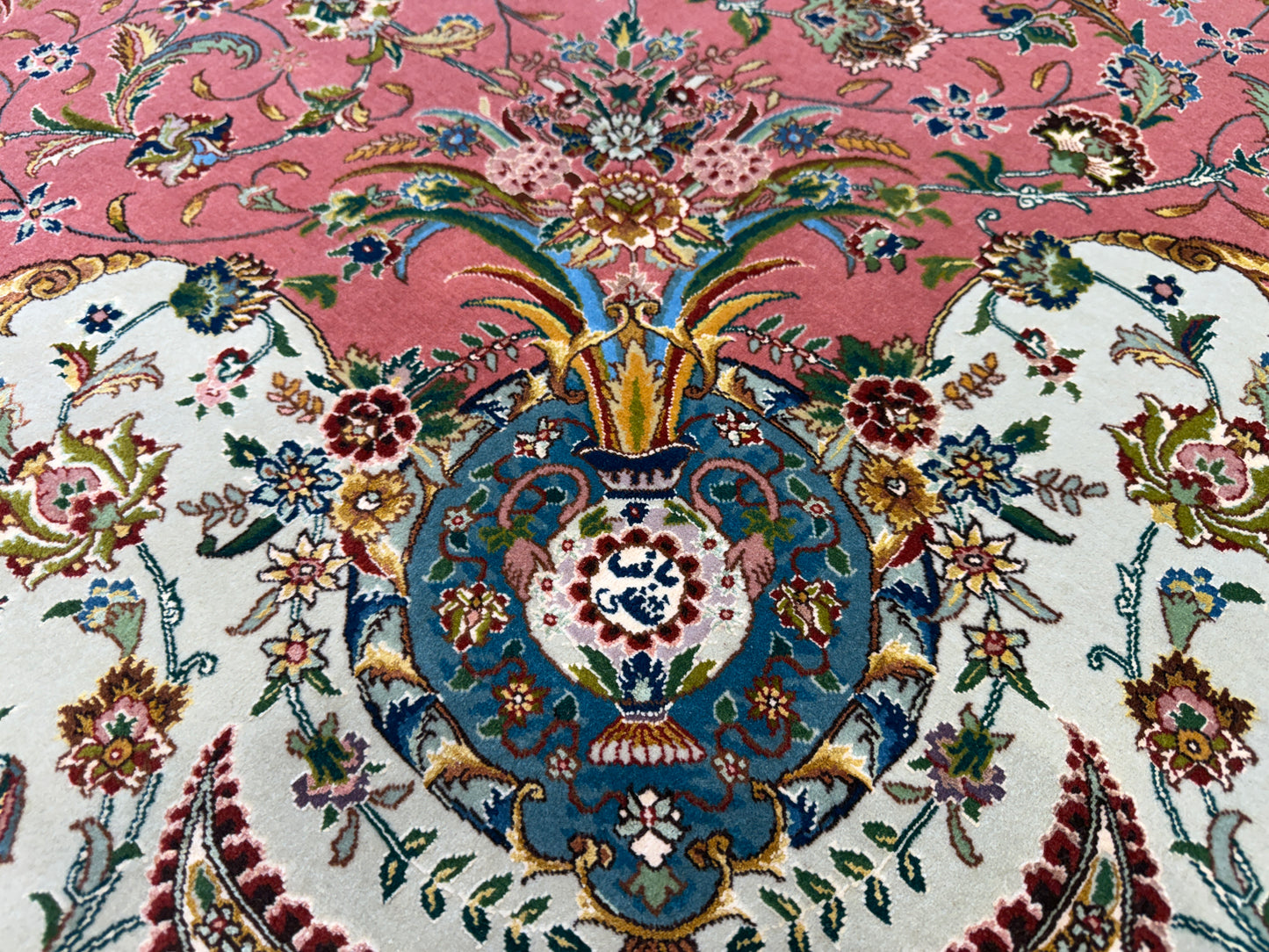 8’2”x11’8” Hand-Knotted 80 Raj Persian Tabriz Rug - Signed