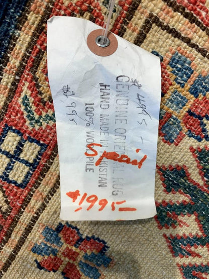 5'10"x7'6" Handmade 100% Wool Super Kazak Rug