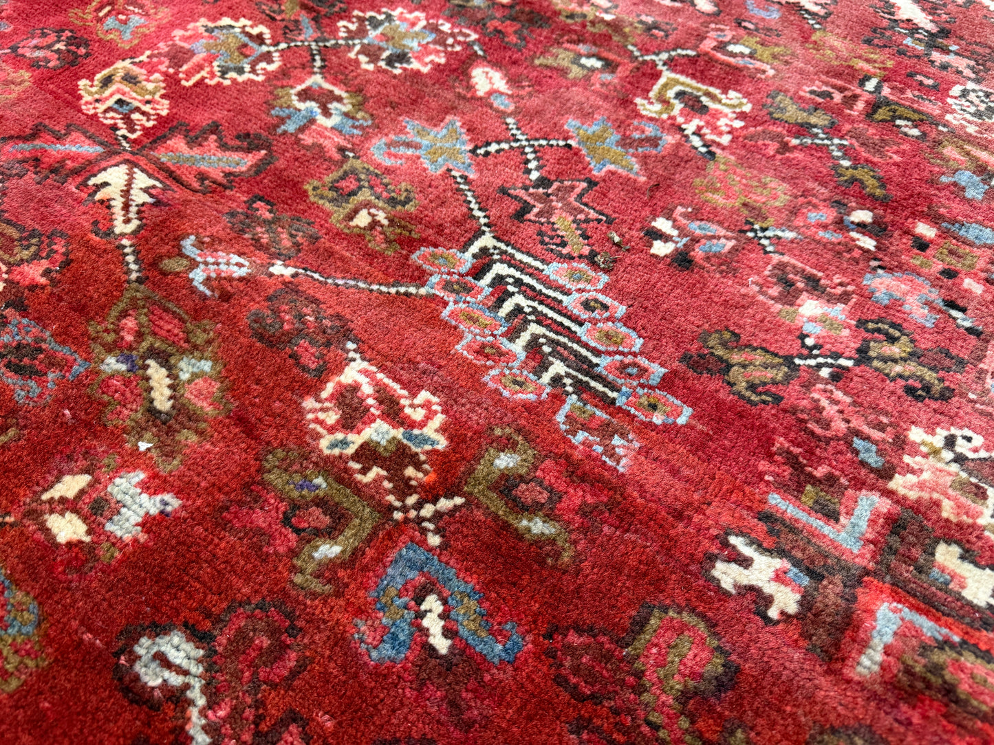 Hand-Knotted Persian Heriz Rug - 10’3”x13’3”