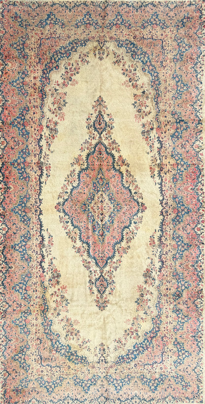 Hand-Knotted Persian Sarouk Rug - 10’5”x19’9”