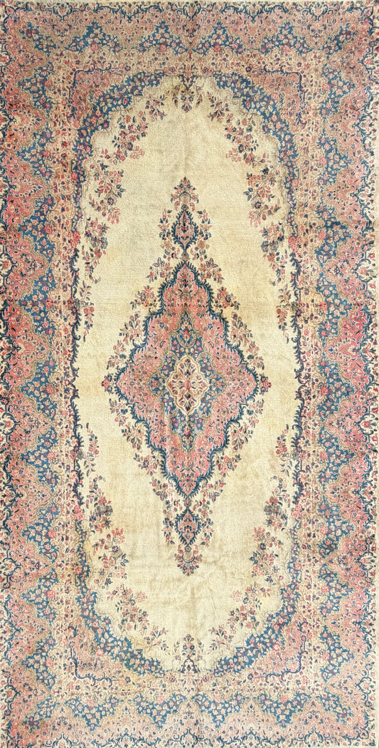 Hand-Knotted Persian Sarouk Rug - 10’5”x19’9”