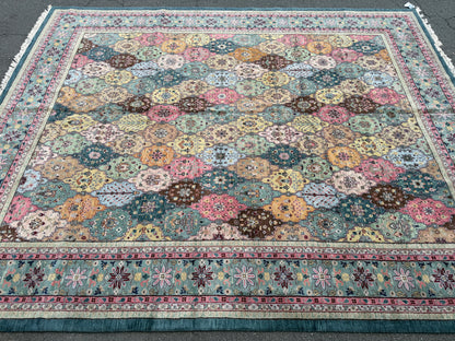 Hand-Knotted Oriental Rug - 12’x14’8”