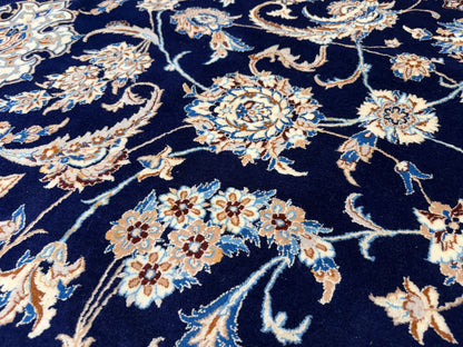 Hand-Knotted 4 La Persian Nain Rug - Signed Habibian - 10'4"x14'3"
