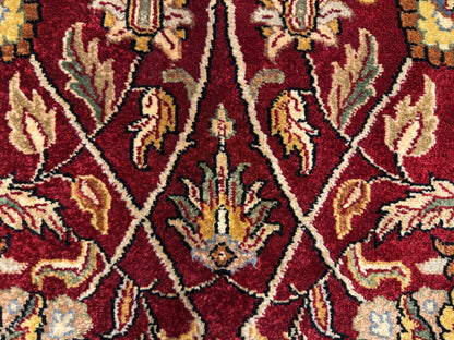8’9”x12’3” Hand-Knotted Very Fine Wool Agra Area Rug 50 Raj