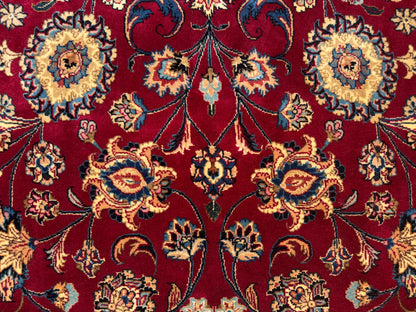 Hand-Knotted Persian Mashad Rug - Signed Hashemi - 9’11”x13’