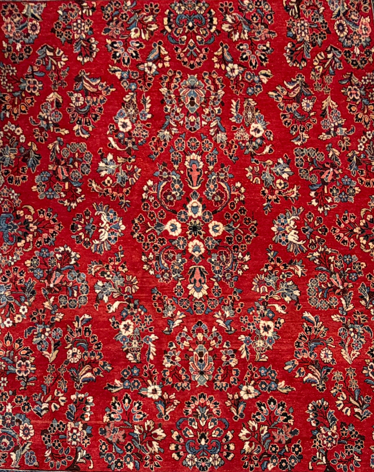 Hand-Knotted Persian Sarouk Rug - 8’x9’7”