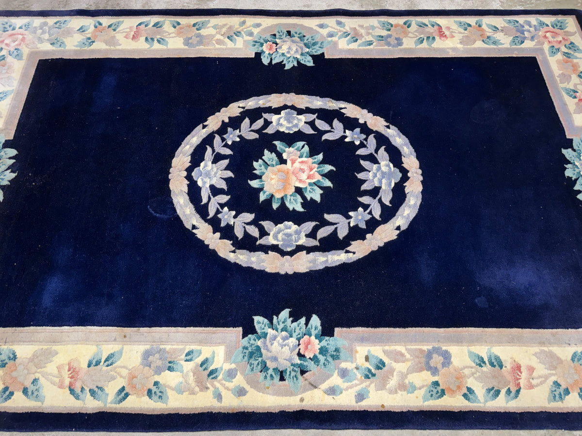 Hand-Knotted Art Deco Rug - 5’3”x8’5”
