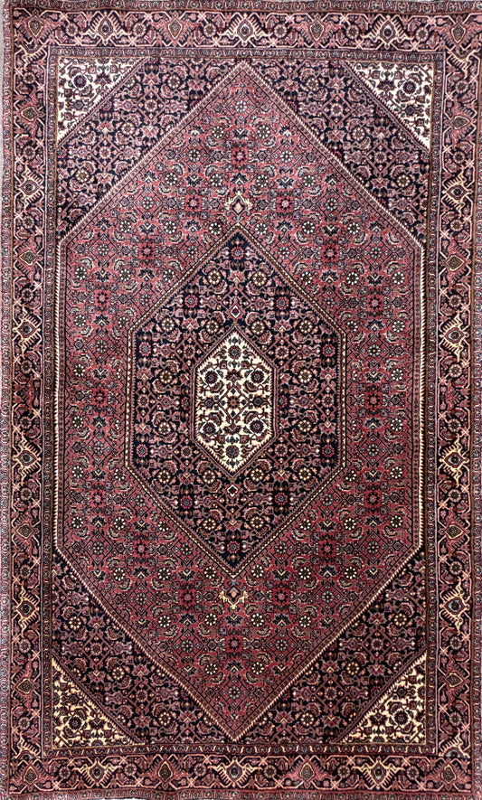 Hand-Knotted Persian Bidjar Rug - 3'7"x6'1"