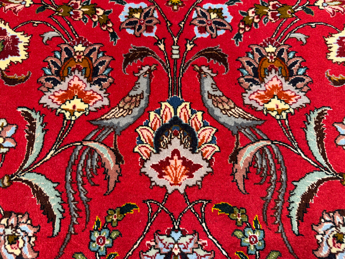 Hand-Knotted 60 Raj Persian Tabriz Rug - 9’9”x13’3”