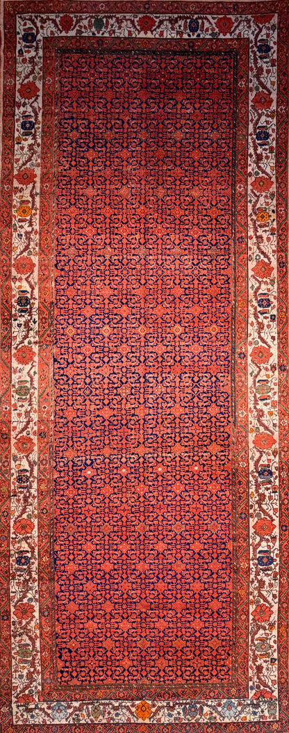 Antique Hand-Knotted Persian Malayer Runner - 6’9”x16’4”
