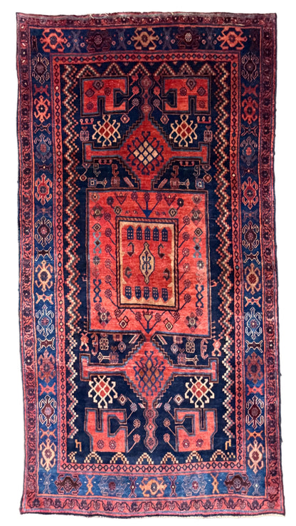 Hand-Knotted Persian Bidjar Rug - 5’10”x9’10”