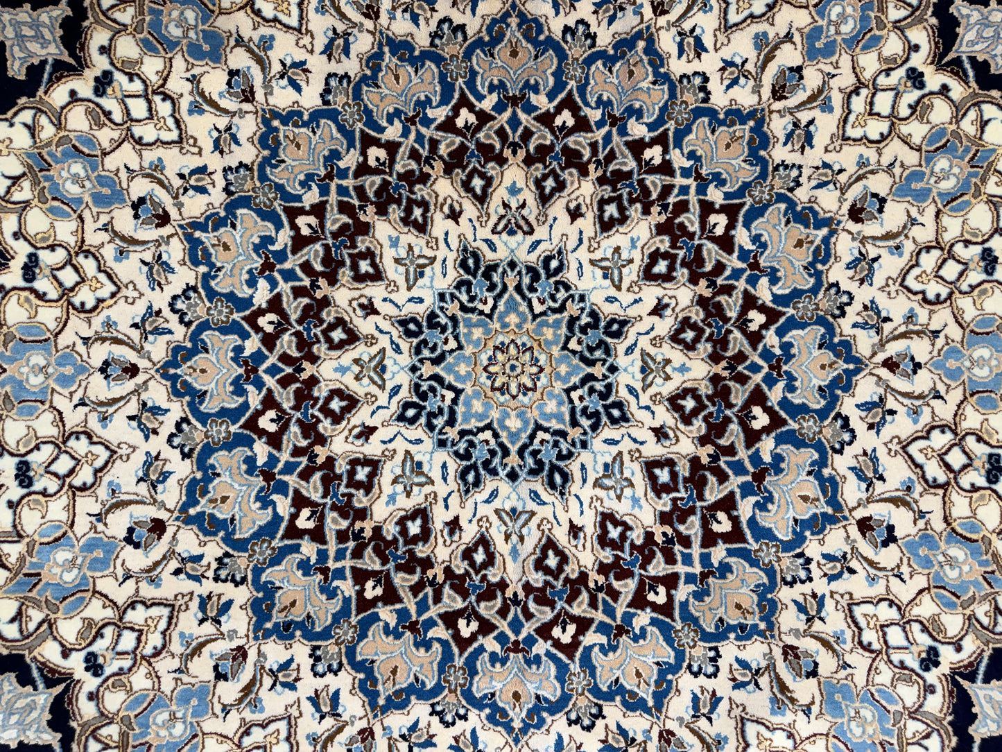 Hand-Knotted 6 La Persian Nain Rug - 10’2”x13’6”