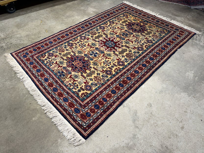 Hand-Knotted Persian Ardabil Rug - 4’2”x7’