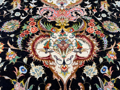 Hand-Knotted 60 Raj Persian Tabriz Rug - Signed Faizi - 10’x13’7”