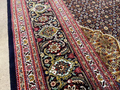 Hand-Knotted Persian Tabriz Mahi Rug - 5'1"x7'2"