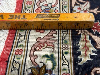 Hand-Knotted 60 Raj Persian Tabriz Rug - 6'7"x9'10"
