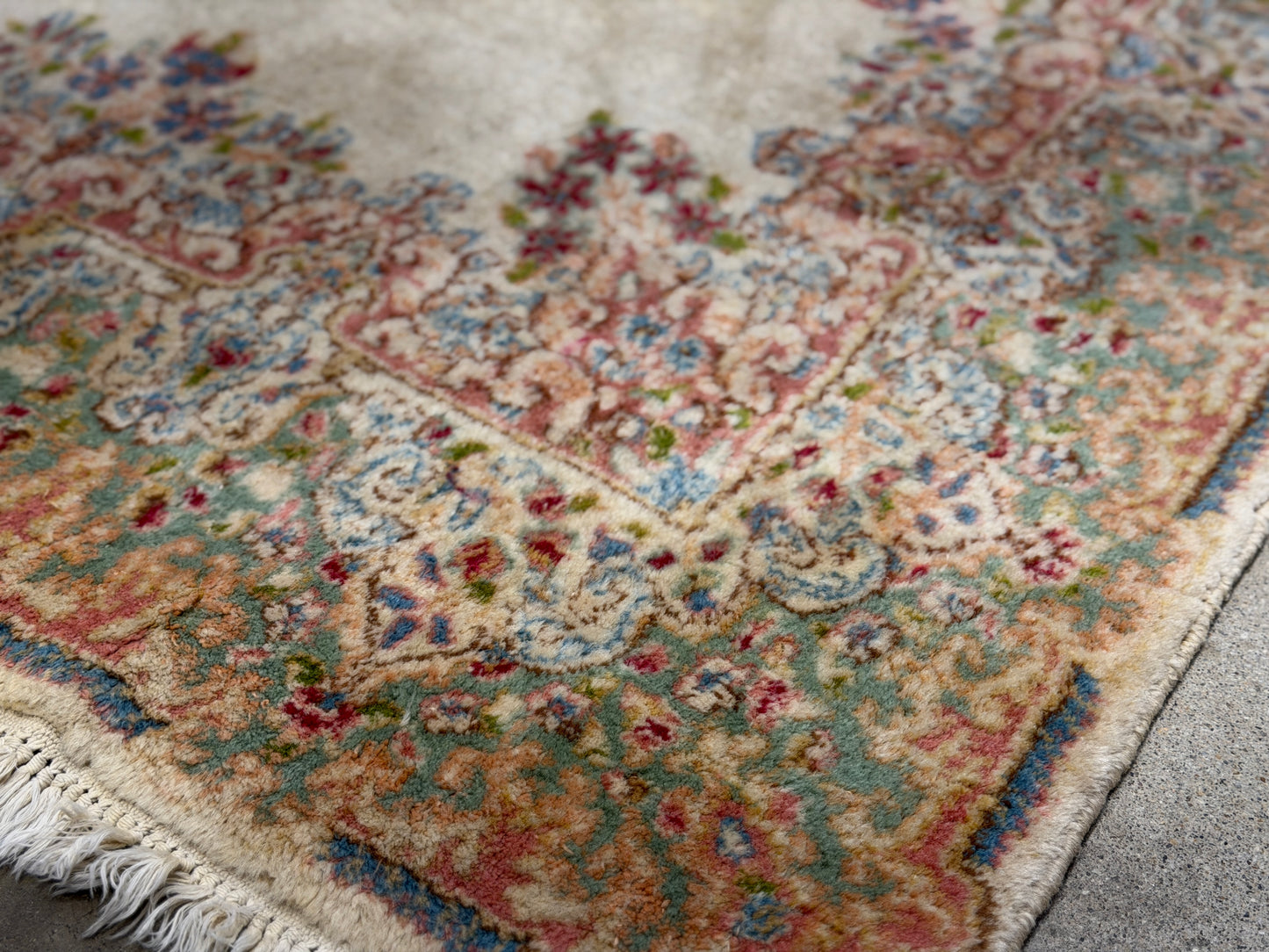 Hand-Knotted Persian Kerman Rug - 4’x6’7”