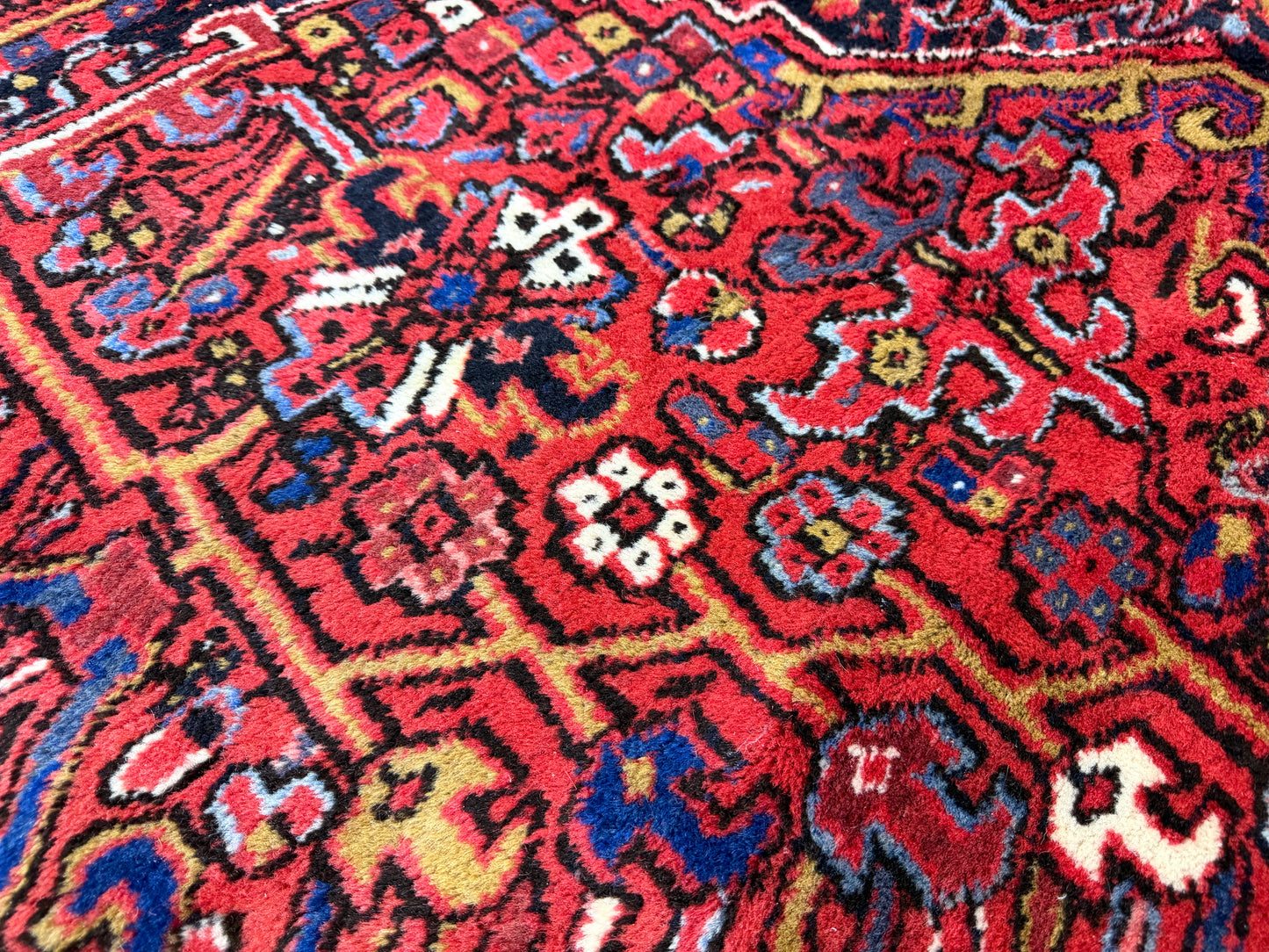 Hand-Knotted Persian Heriz Rug - 10’2”x12’11”