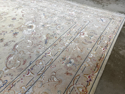 Hand-Knotted 60 Raj Persian Tabriz Rug - Signed - 9’10”x13’2”