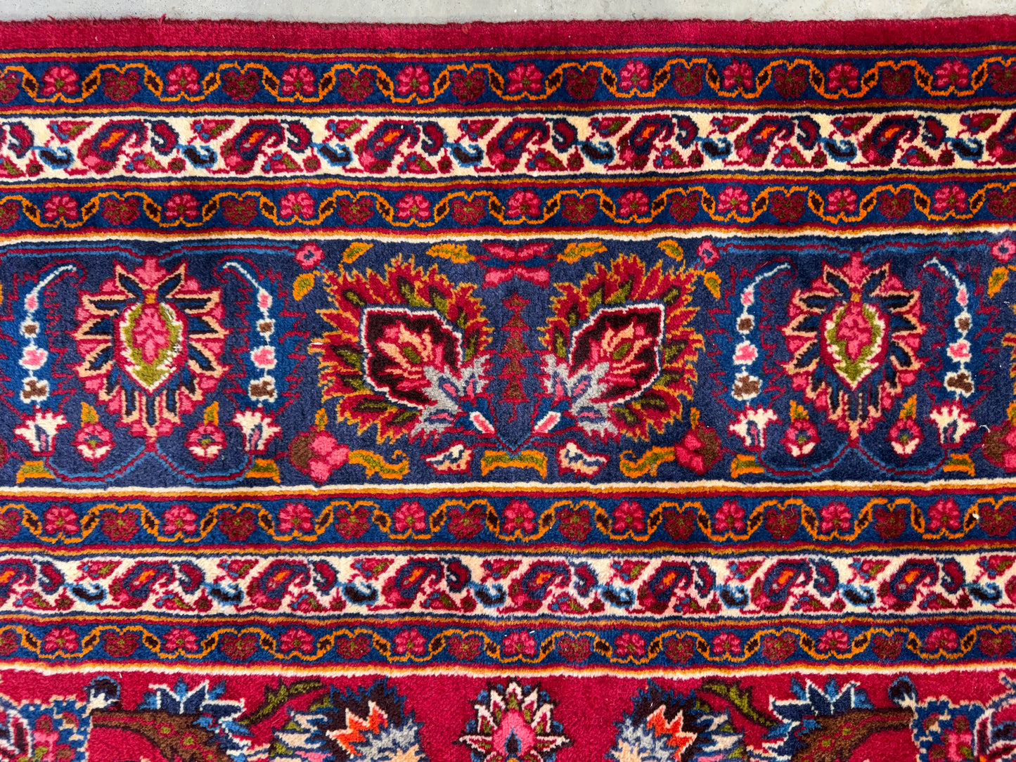 Antique Hand-Knotted Persian Mashad Rug - 9’6”x12’8”
