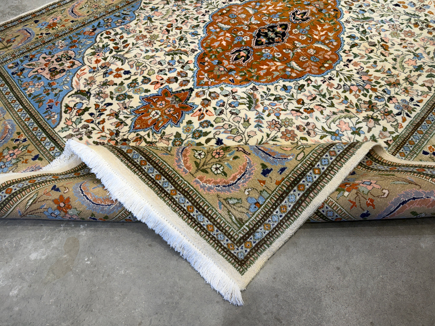 Hand-Knotted Persian Tabriz Rug - 8’x10’1”