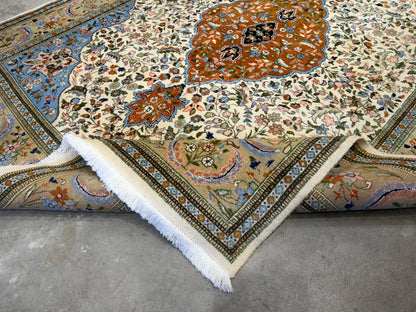 Hand-Knotted Persian Tabriz Rug - 8’x10’1”