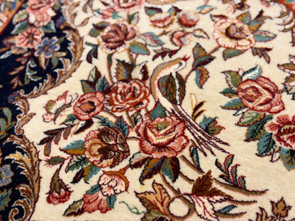 Hand-Knotted Persian Sarouk Rug - 4’5”x6’6”