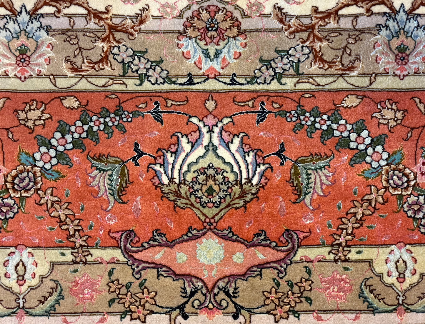 10’x12’9” Fine Hand-Knotted Persian Tabriz Area Rug
