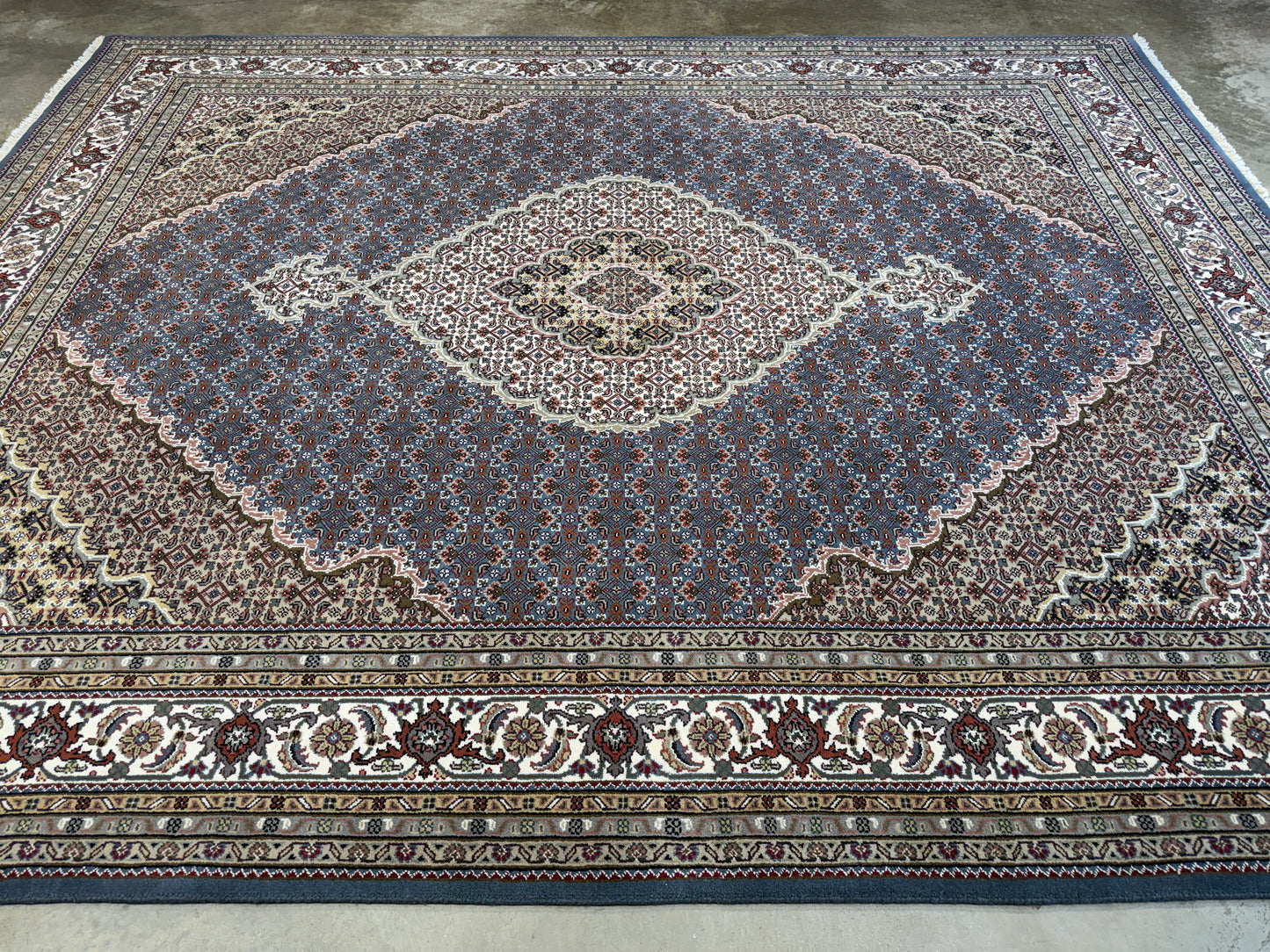 8’x10’ Hand-Knotted Wool IndoMahi Tabriz Area Rug