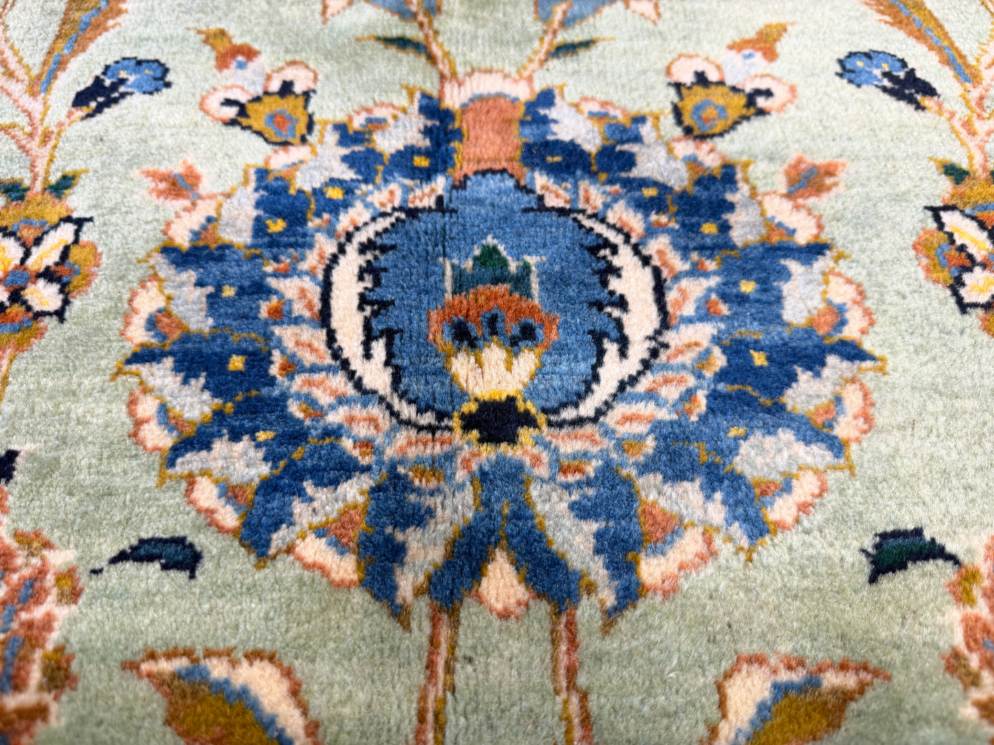 Hand-Knotted Persian Kashan Rug - 10'6"x14'6"