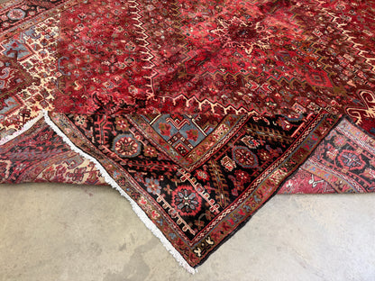 Hand-Knotted Persian Heriz Rug - 10’3”x13’3”