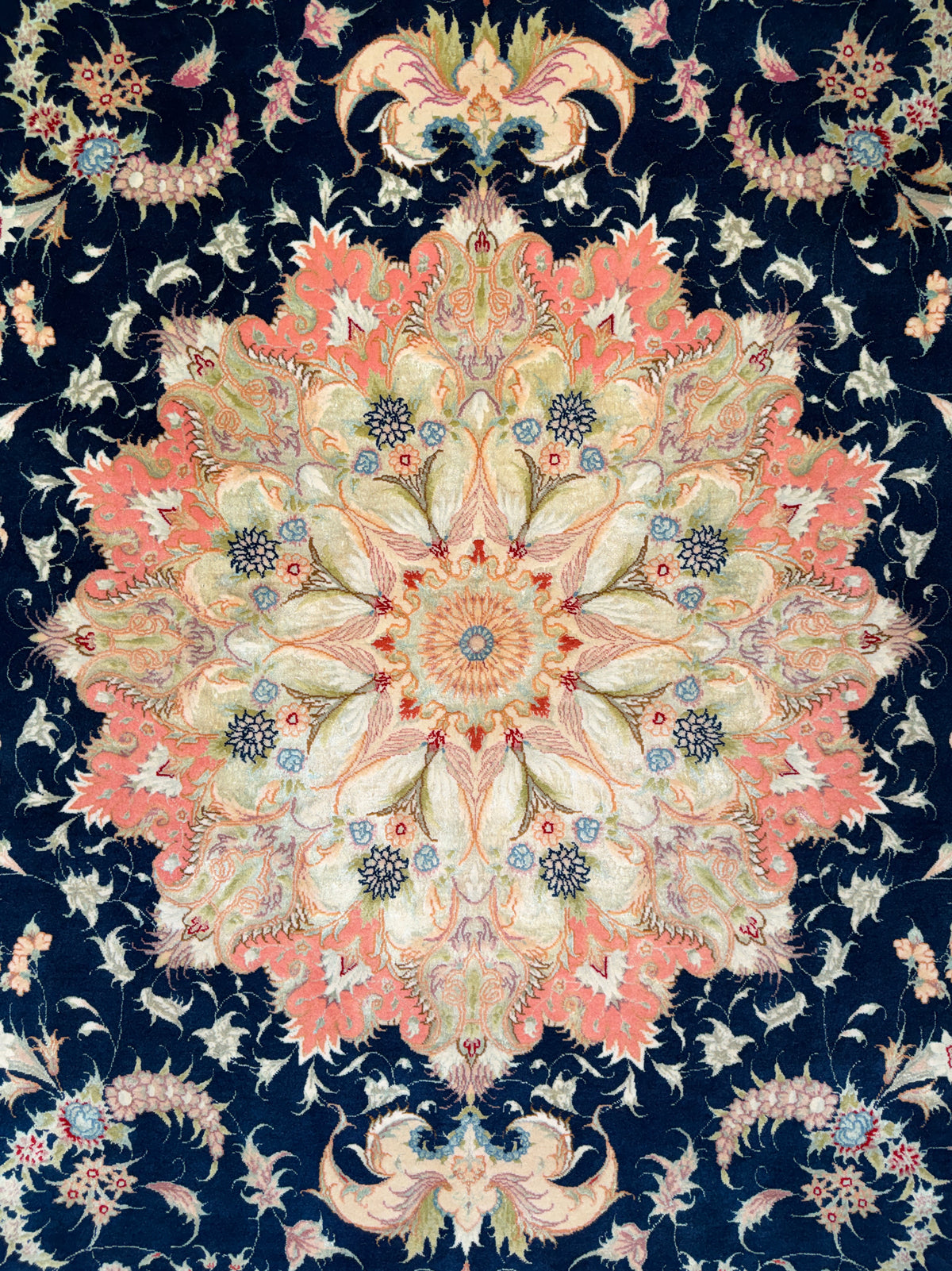 Hand-Knotted 70 Raj Persian Tabriz Rug - Signed Dolatkhah - 6’7”x10’3”