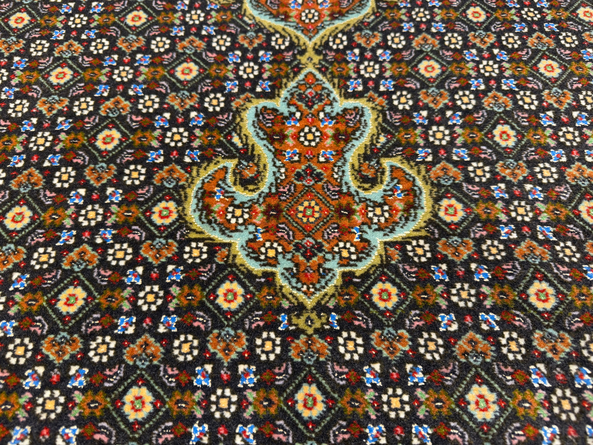Hand-Knotted Persian Tabriz Mahi Rug - 5'x6'8"