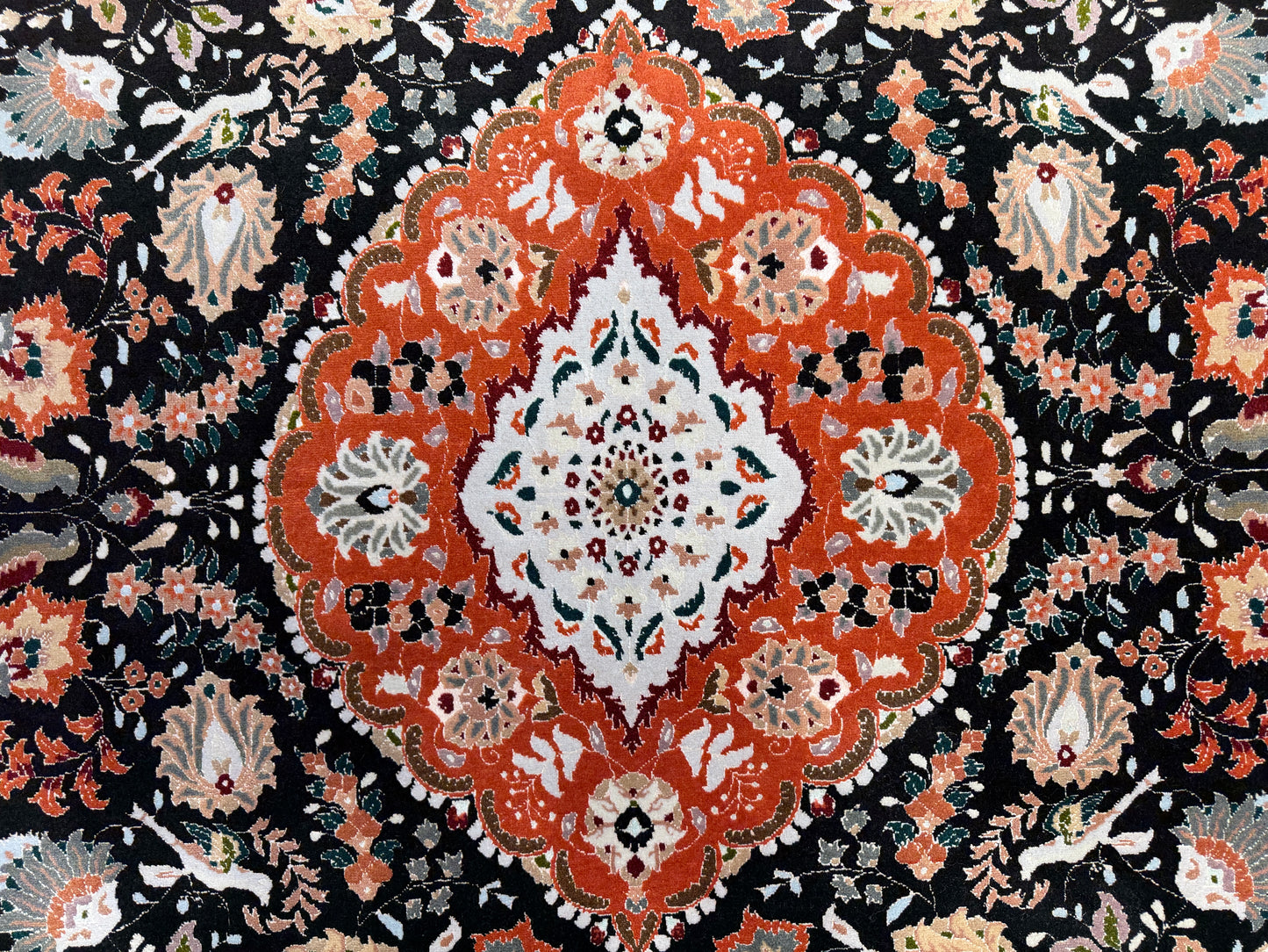 Hand-Knotted Persian Tabriz 60 Raj  Rug - 5'x6'7"