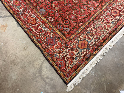 8’x15’4” Antique Hand-Knotted Very Fine Wool Persian Malayer Area Rug