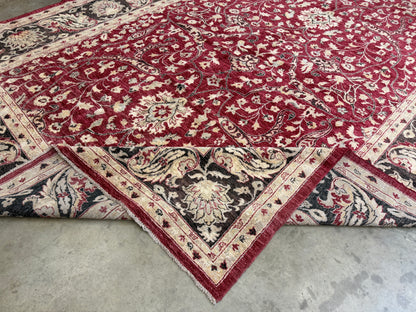 Hand-Knotted  Peshawar Rug - 10’x14’9”