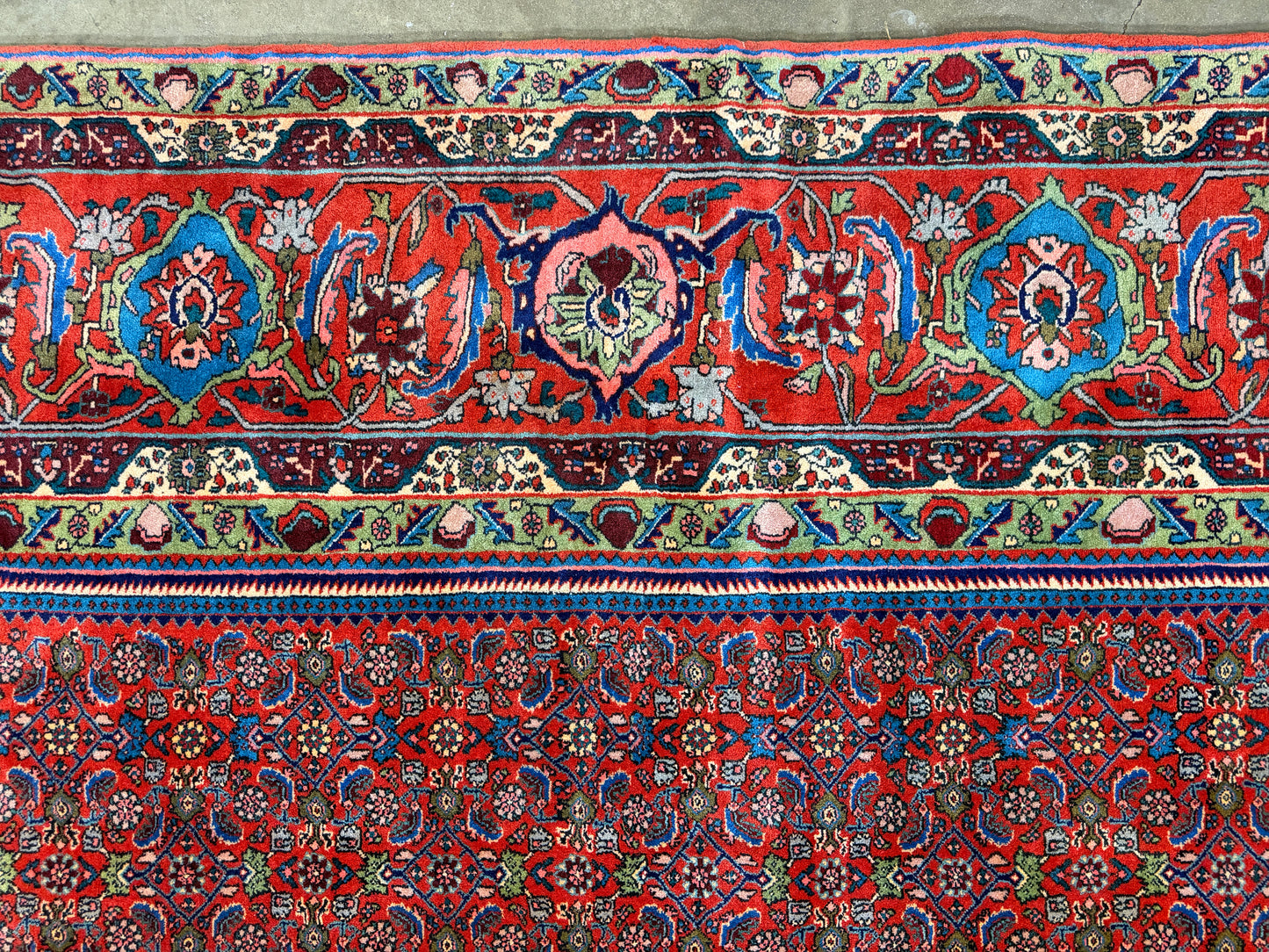 10’x13’ Hand-Knotted Wool Bidjar Persian Area Rug 10x13 Handmade Carpet