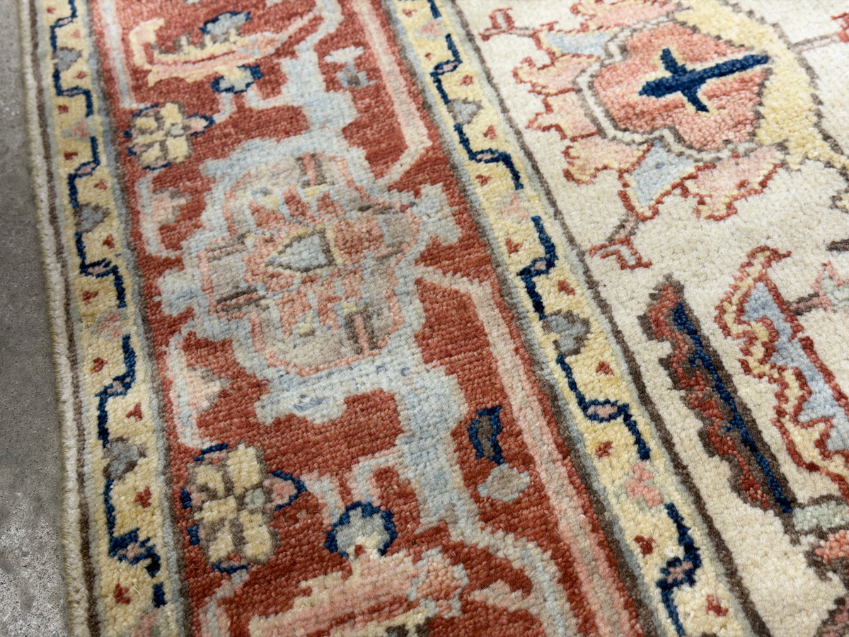 Hand-Knotted IndoMahal Rug - 6'x8'