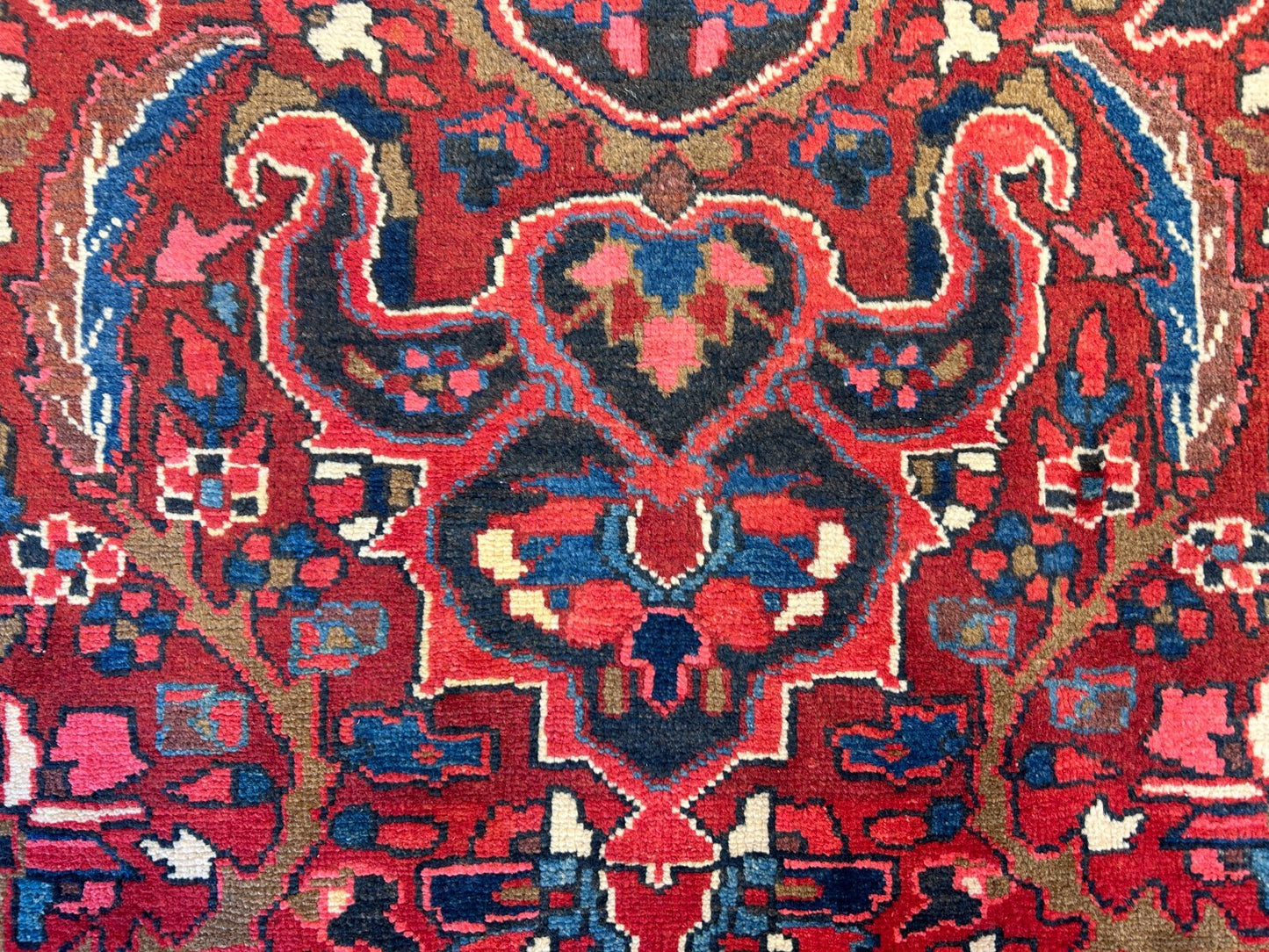 8'2"x11'6" Hand-Knotted 100% Wool Pile Herize Rug