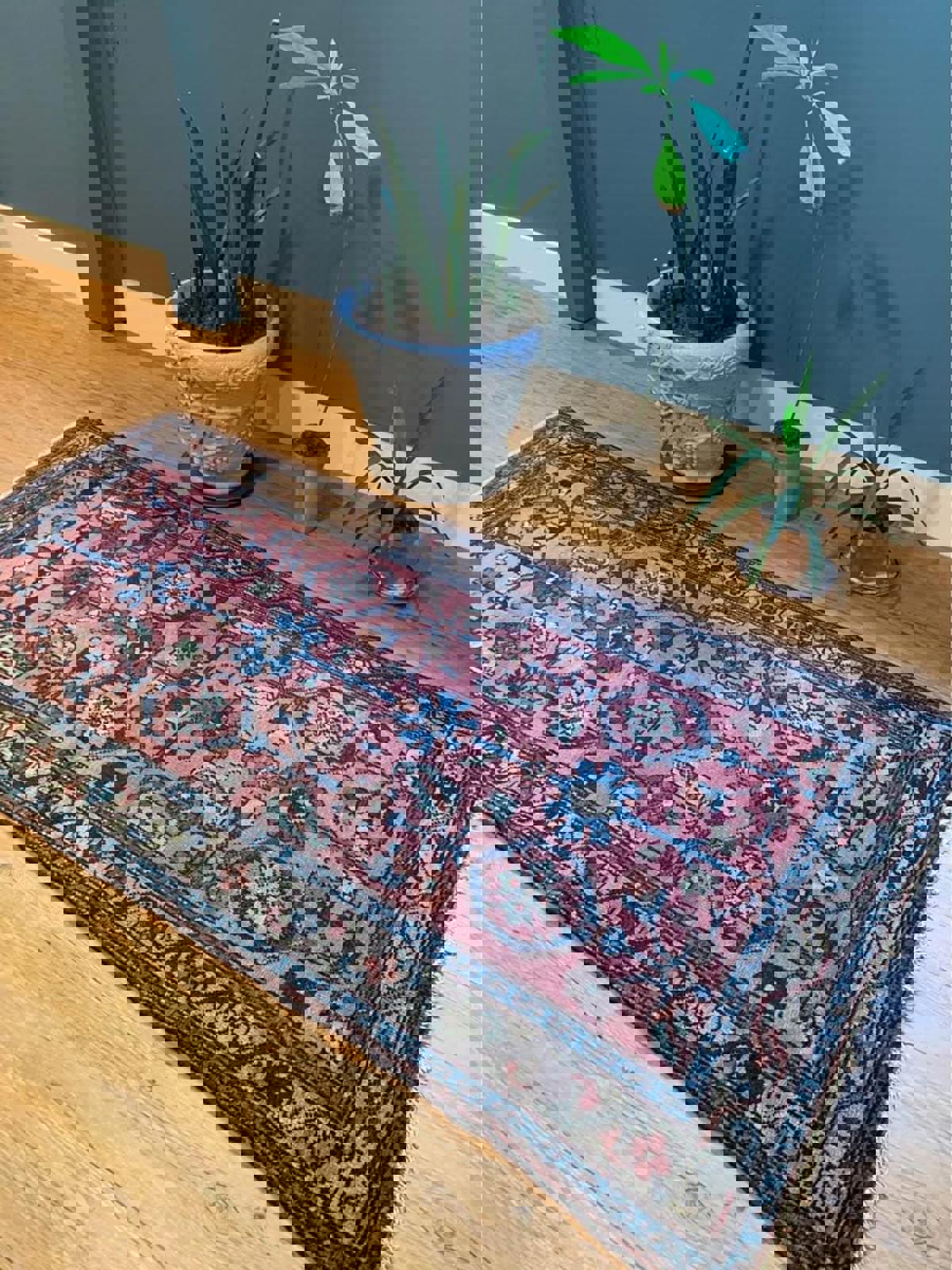 3’5”x6’ Antique Handmade Persian Hamadan Rug