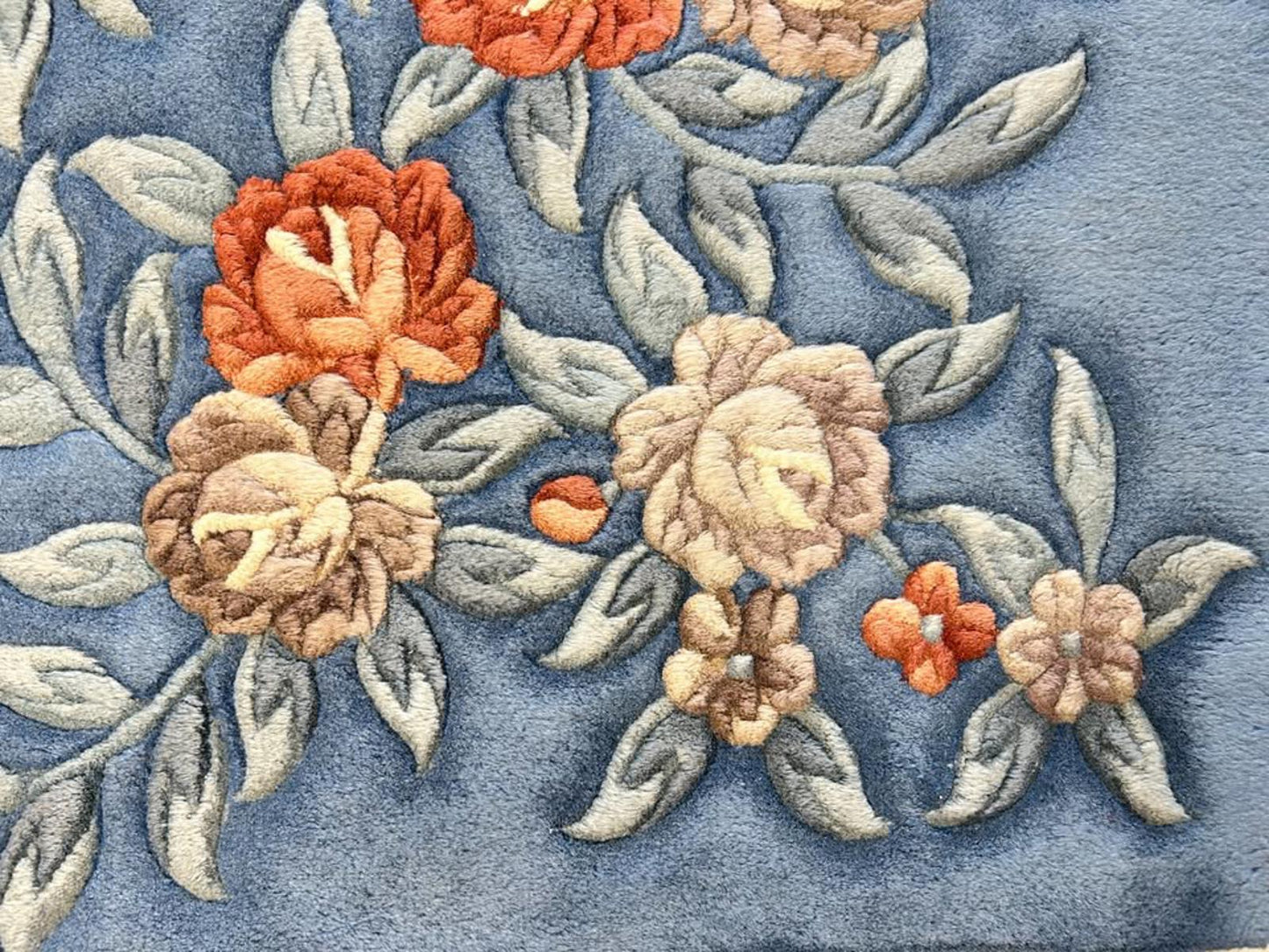 8'2"x11'2" Handmade 100% Wool Chinese Abusson Rug