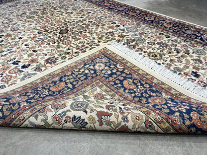 6'8"x9'1" Handmade Wool IndoTabriz Rug