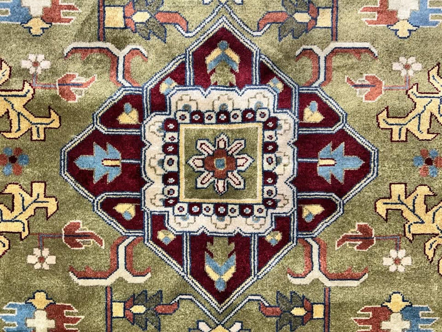 8'10"x11'10" Handmade 100% Wool IndoHeriz Rug