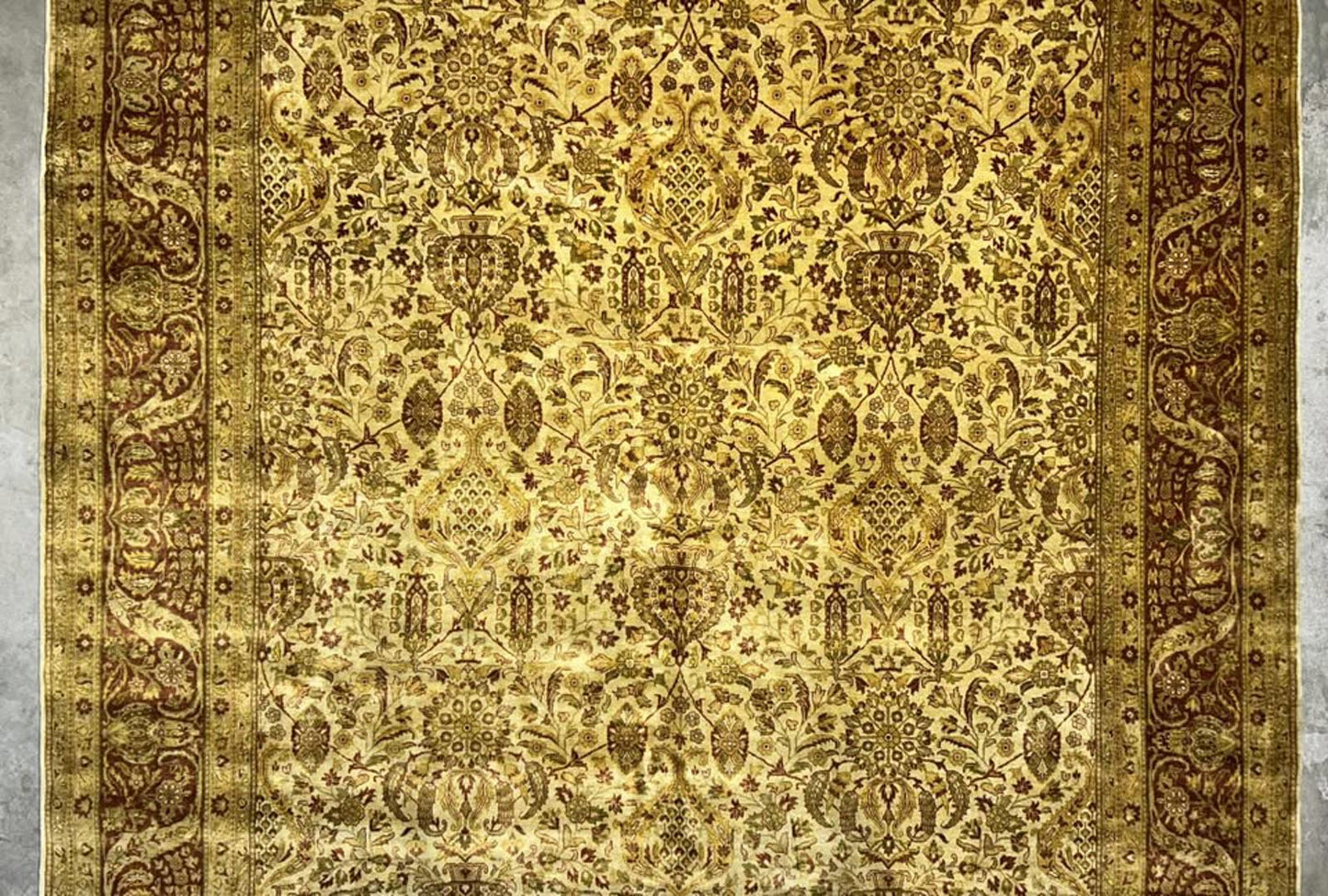 9'x11'9" Handmade 100% Wool All-over Indian Rug
