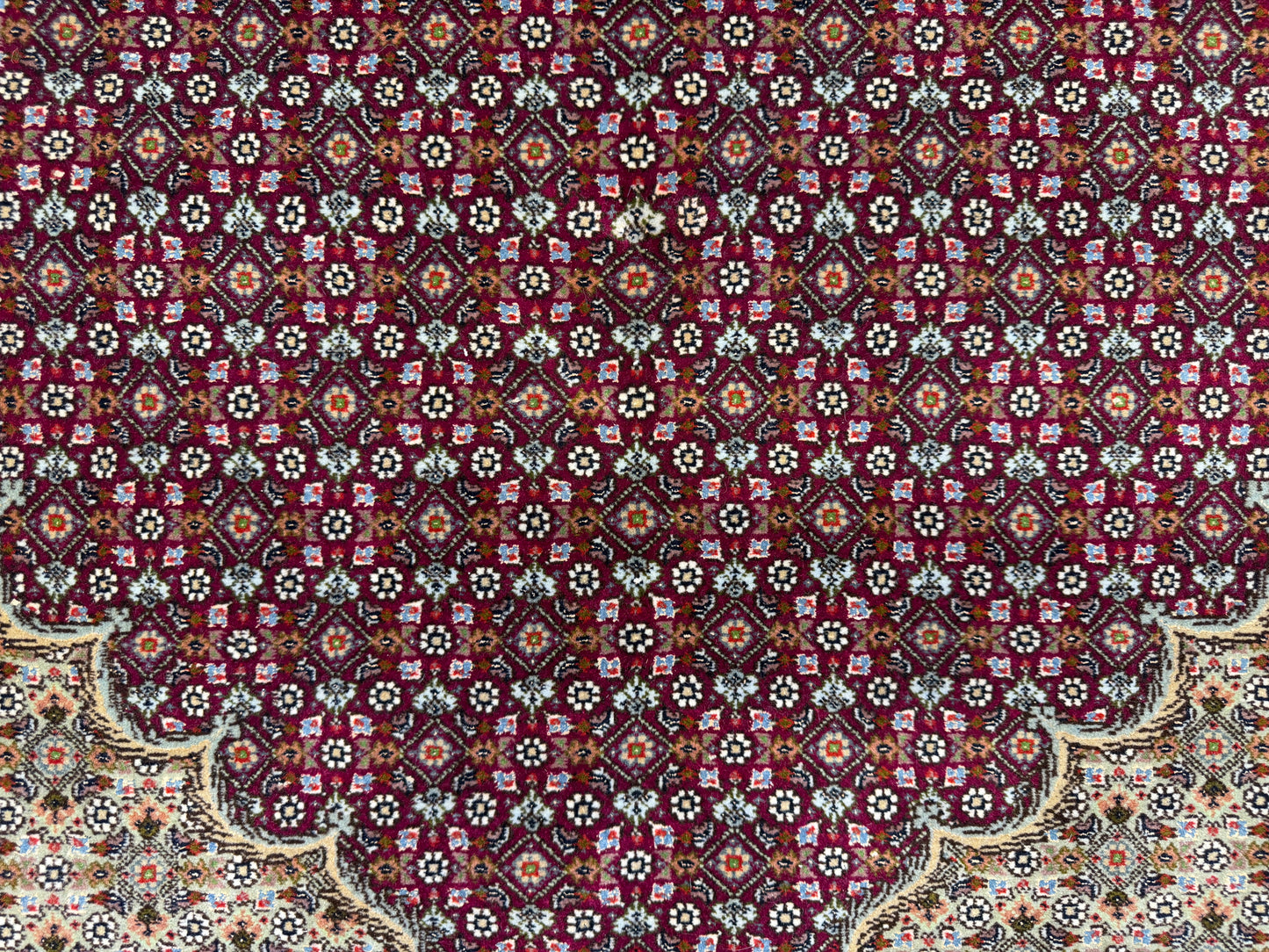 Hand-Knotted Persian Tabriz Mahi Rug - 10’x13’5”