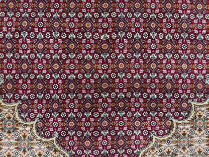 Hand-Knotted Persian Tabriz Mahi Rug - 10’x13’5”
