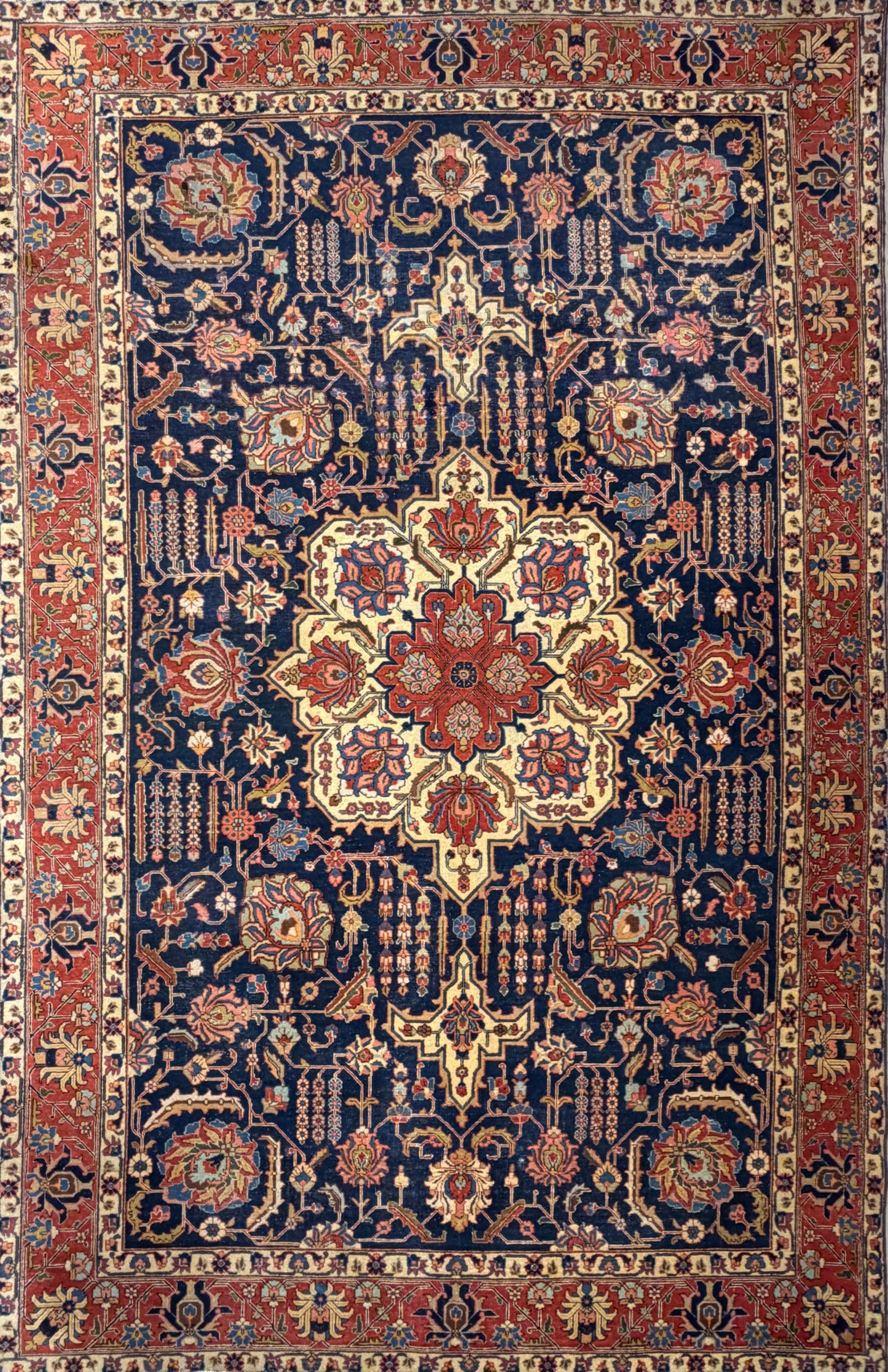 Hand-Knotted Persian Heriz Rug - 7’9”x11’6”