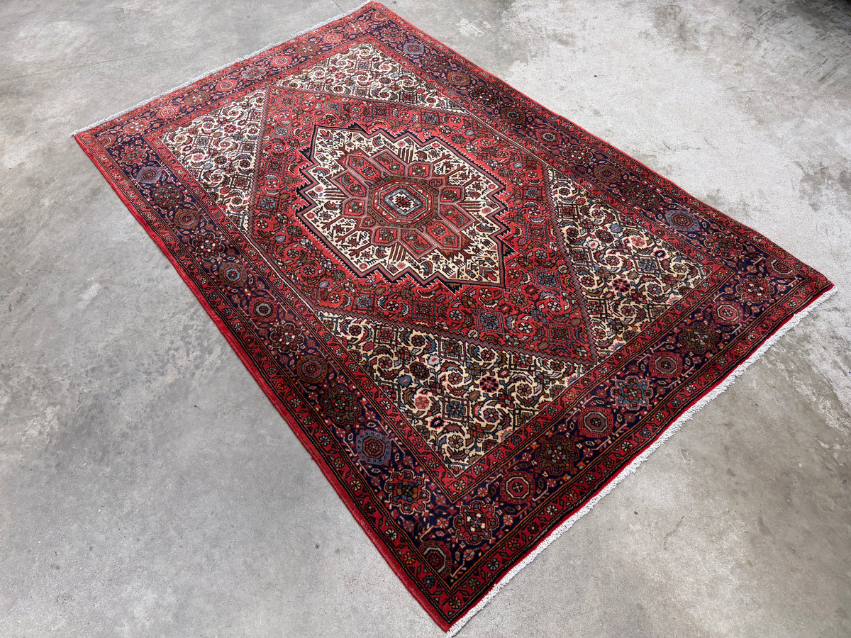 Hand-Knotted Persian Bidjar Gholtogh Rug - 4'1"x6'3"