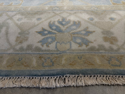 7’10”x10’ Hand-Knotted Wool Oushak Area Rug