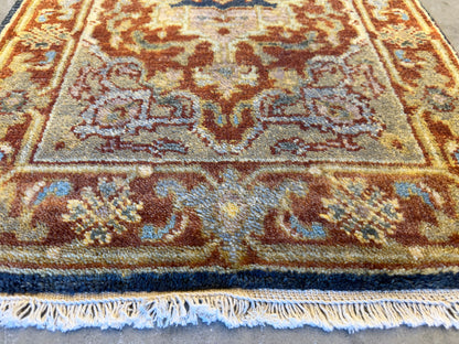Hand-Knotted IndoHeriz Rug - 2’x3’